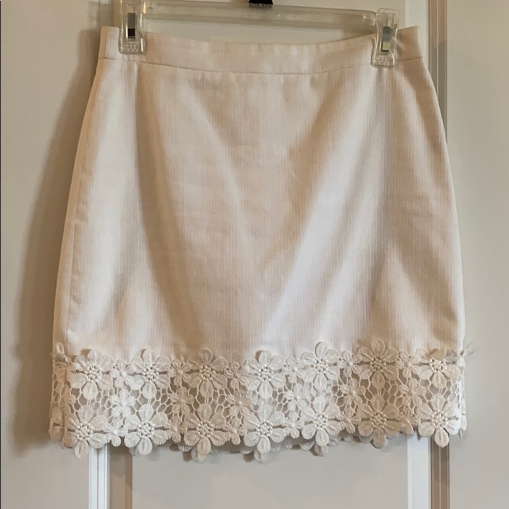 J. Crew white pencil skirt